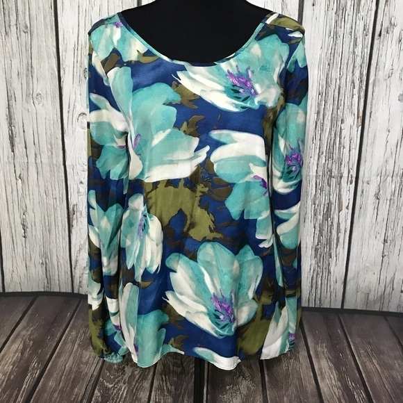 Show me your mumu floral long sleeve flowy… - Picture 1 of 7